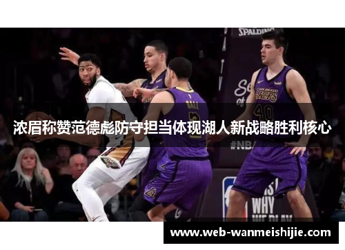 浓眉称赞范德彪防守担当体现湖人新战略胜利核心